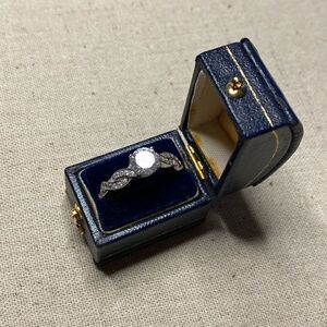 💛 925 CZ Twist Solitaire Engagement Ring